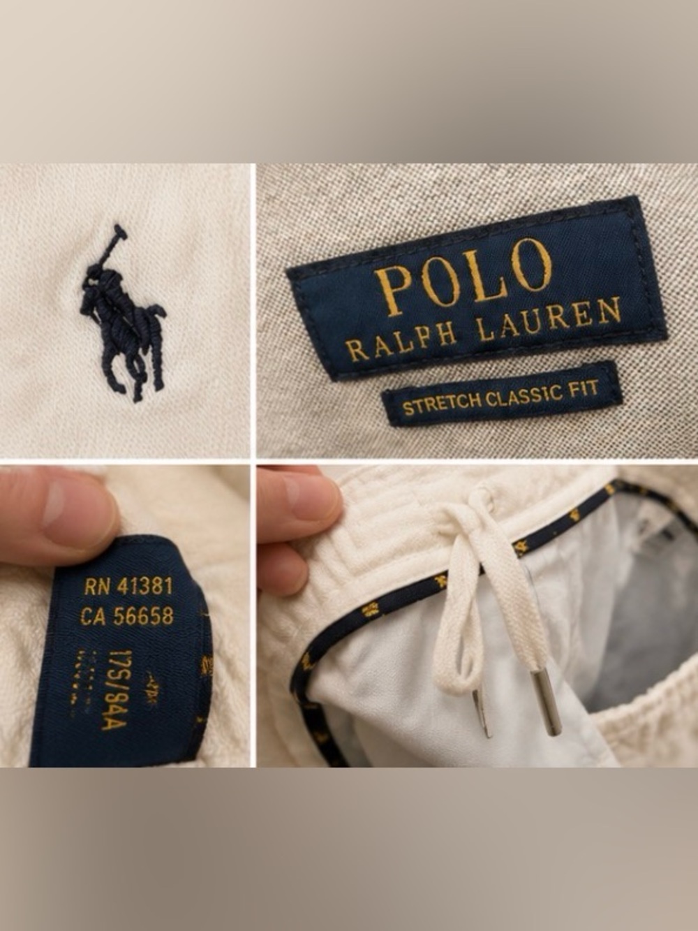 Polo by Ralph Lauren White High-Rise Cotton Shorts - Picture 2 of 6